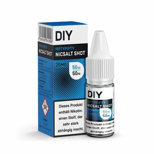 *NEW* DIY Nicsalt Shot - Fiftyfifty (50VG/50PG) - 10ml - 20 mg/ml // German Tax Stamp