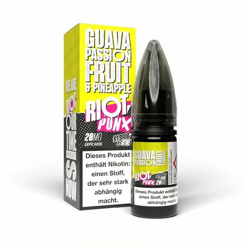 *NEU* Riot Salt - PUNX - Guava, Passionfruit & Pineapple - Hybrid Nic Salt - 10ml // Steuerware