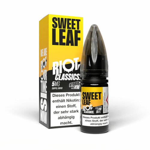 Riot Salt - Classics - Sweet Leaf - Hybrid Nic Salt - 10ml // German Tax Stamp
