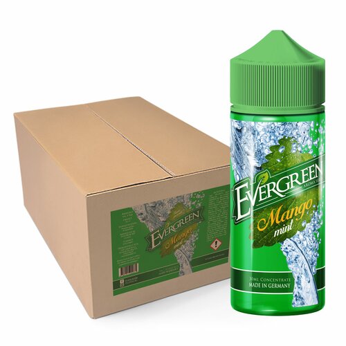 *NEU* Evergreen - Mango Mint - 30ml (Longfill) - VPE = 90 Stück  // Steuerware