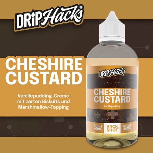 Drip Hacks - Cheshire Custard - 50ml Aroma (Longfill) // Steuerware