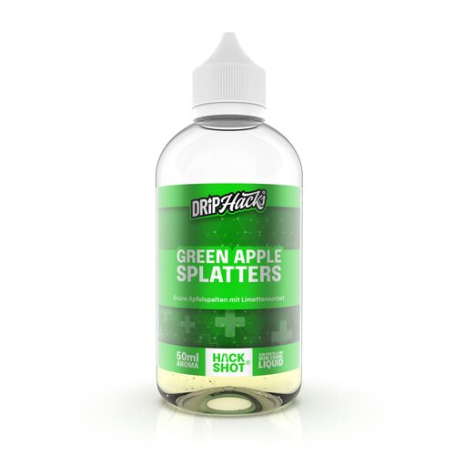 Drip Hacks - Green Apple Splatters - 50ml Aroma (Longfill) // Steuerware