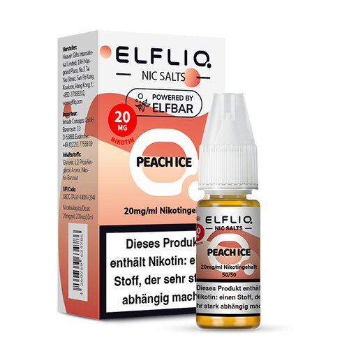 ELFLIQ - Peach Ice - 10ml - 20mg/ml - Nikotinsalz // Steuerware