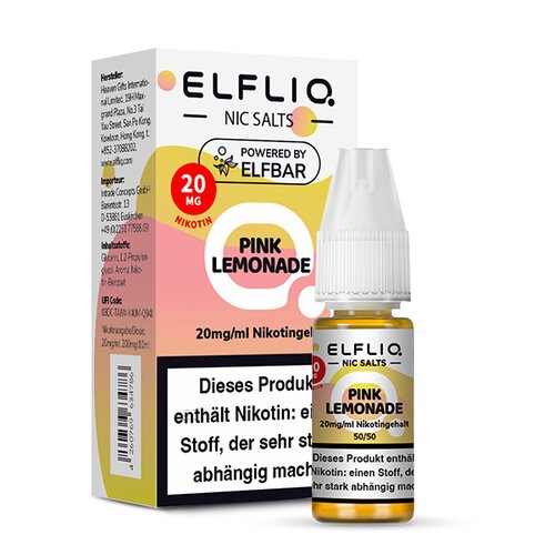 ELFLIQ - Pink Lemonade - 10ml - 20mg/ml - Nikotinsalz // Steuerware
