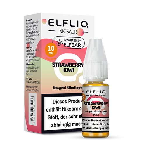 ELFLIQ - Strawberry Kiwi - 10ml - 10mg/ml - Nikotinsalz...