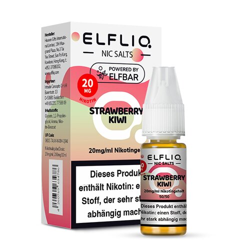 ELFLIQ - Strawberry Kiwi - 10ml - 20mg/ml - Nikotinsalz...