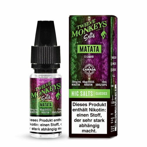 Twelve Monkeys - Matata - Nic Salt - 10ml - 20mg/ml // Steuerware