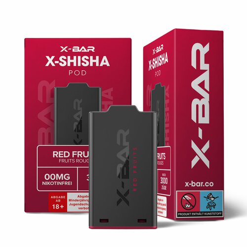 X-Bar - X-Shisha - Pod - Red Fruits (0mg/ml -...