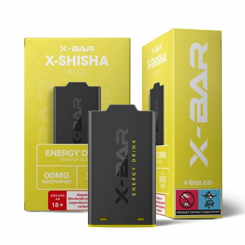 X-Bar - X-Shisha - Pod - Energy Drink (0mg/ml) // German...