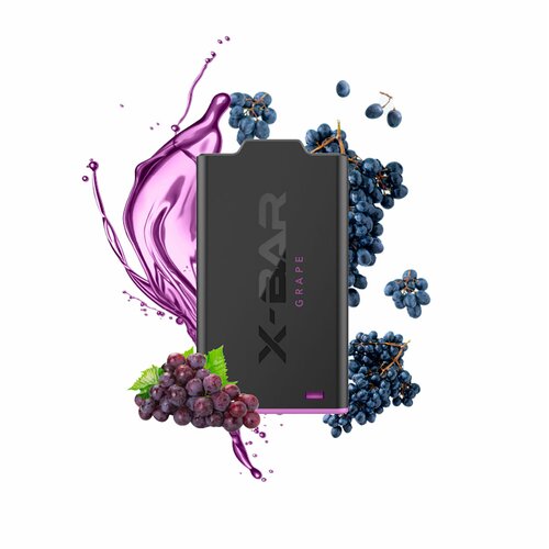 X-Bar - X-Shisha - Pod - Grape (0mg/ml - Nikotinfrei) // Steuerware
