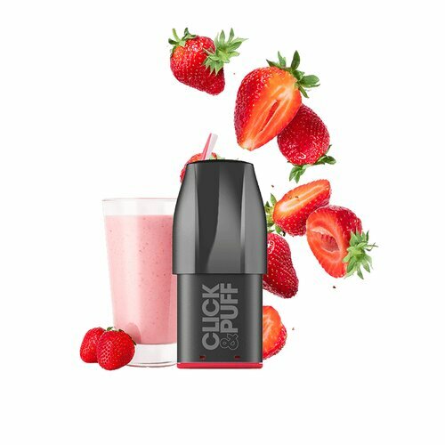 *NEU* X-Bar - Click & Puff - Prefilled Pod - Strawberry Milkshake - 20mg/ml // Steuerware