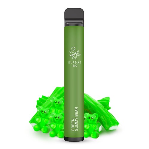 ELF Bar 600 - Green Apple (Green Gummy Bear) - 20mg/ml //...