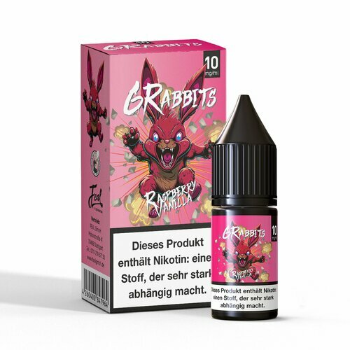 *NEU* 6Rabbits - Raspberry Vanilla - Hybrid Nikotin - 10ml // Steuerware