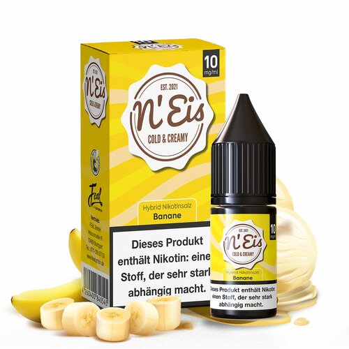 nEis - Banane - Hybrid Nikotin - 10ml // Steuerware