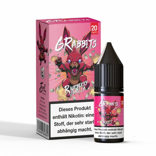 6Rabbits - Raspberry Vanilla - Hybrid Nikotin - 10ml - 20...
