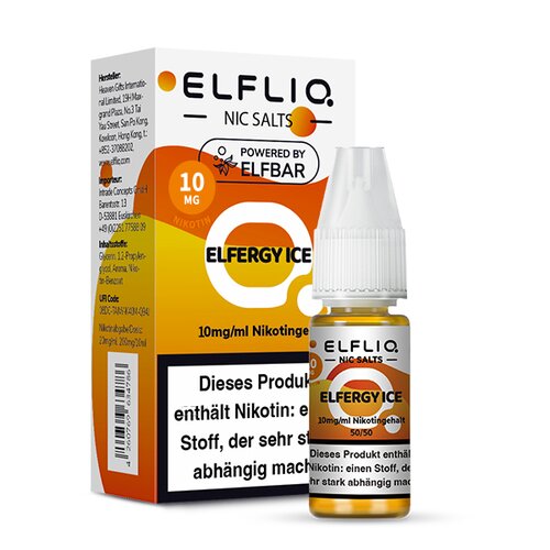 ELFLIQ - Elfergy Ice - 10ml - 10mg/ml - Nikotinsalz // Steuerware