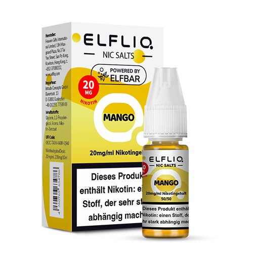 ELFLIQ - Mango - 10ml - 20mg/ml - Nikotinsalz // Steuerware