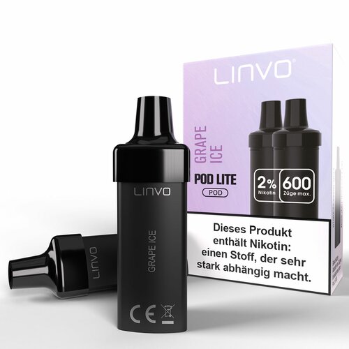 Linvo Lite POD Kit - Prefilled Pods (2 Stück) - Grape Ice - 20mg/ml // Steuerware