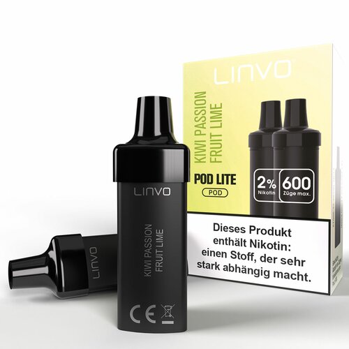 Linvo Lite POD Kit - Prefilled Pods (2 Stück) - Kiwi Passion Fruit Lime - 20mg/ml // Steuerware