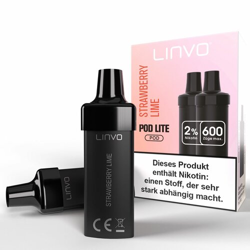 Linvo Lite POD Kit - Prefilled Pods (2 Stück) - Strawberry Lime - 20mg/ml // Steuerware
