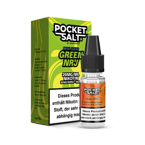 *NEU* Drip Hacks - Pocket Salt - Green NRJ - 10ml -...