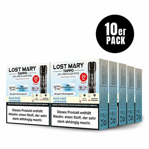 ELF Bar - Lost Mary - TAPPO - Prefilled Pods (2 Stück) - Blue Razz Lemonade - 20mg/ml // German Tax Stamp