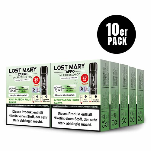 ELF Bar - Lost Mary - TAPPO - Prefilled Pods (2 Stück) - Kiwi Passion Fruit Guava - 20mg/ml // German Tax Stamp