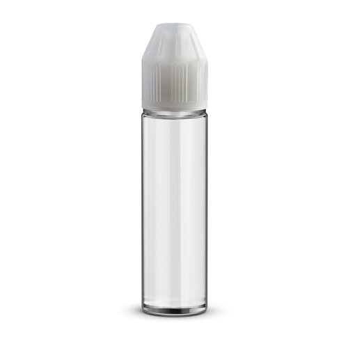 60ml - Capsol Flasche mit Auf/Zu-Dropper - Deckel Transparent