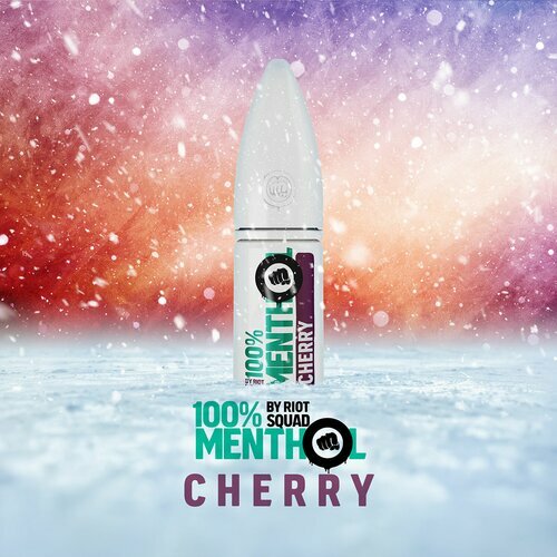 Riot Salt - 100% Menthol - Cherry - Hybrid Nic Salt - 10ml