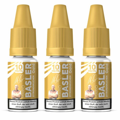 Mario Basler - Gold - Zitronenkuchen - 10ml (Hybrid Nikotin)