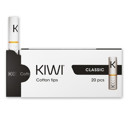 KIWI - Cotton Filter Tips (20 pcs.) - White
