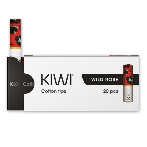 KIWI - Cotton Filter Tips (20 Stück) - Wild Rose