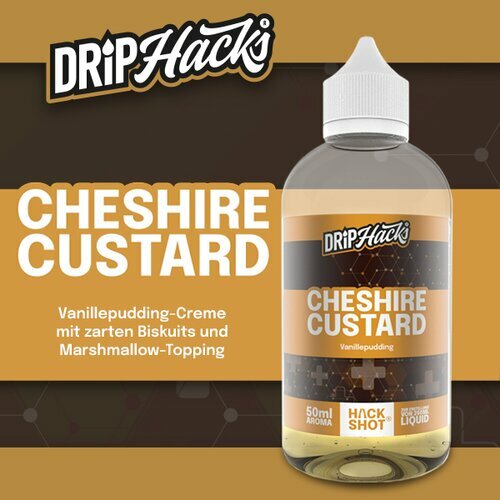 Drip Hacks - Cheshire Custard - 50ml Aroma (Longfill) // Konform 2021