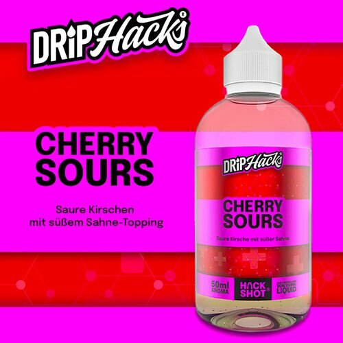 Drip Hacks - Cherry Sours - 50ml Aroma (Longfill)