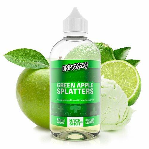 Drip Hacks - Green Apple Splatters - 50ml Aroma...