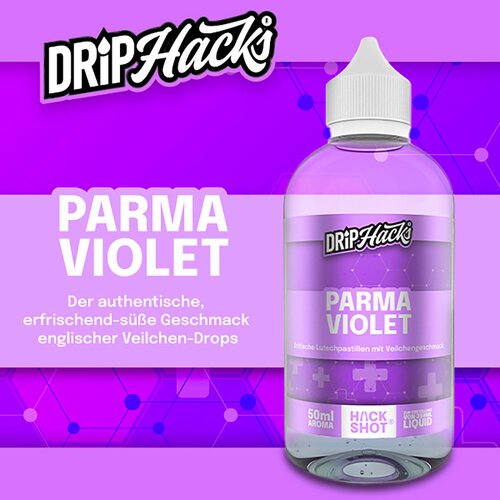 *SALE* Drip Hacks - Parma Violet - 50ml Aroma (Longfill)