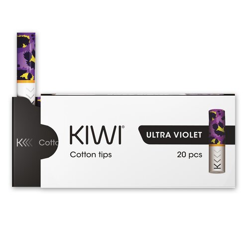 KIWI - Cotton Filter Tips (20 pcs.) - Ultra Violet