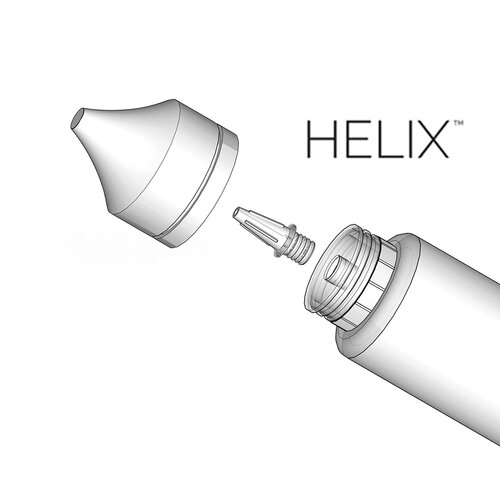 60ml - Helix Flasche - Deckel Transparent