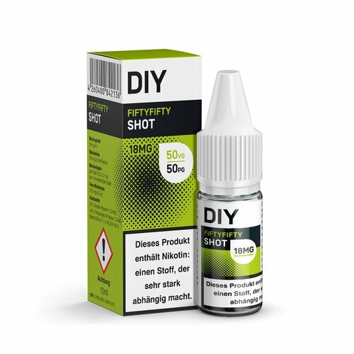 *NEU* DIY Shot - Fiftyfifty (50VG/50PG) - 10ml - 18 mg/ml...