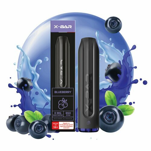 X-BAR - Blueberry - 0mg/ml (Nikotinfrei) // Steuerware
