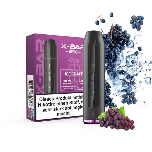 *NEU* X-BAR Mini - Grape Ice - 20mg/ml // Steuerware