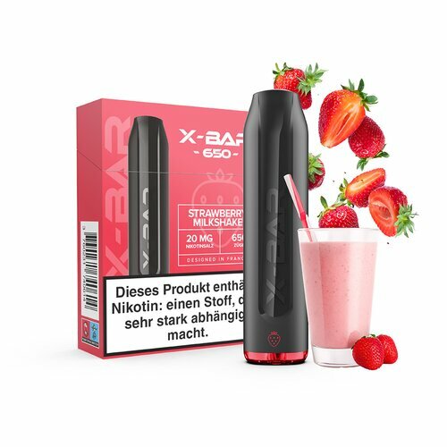 *NEW* X-BAR Mini - Strawberry Milkshake - 20mg/ml // German Tax Stamp