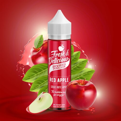 Dexters Juice Lab - Fresh & Delicious - Red Apple - 5ml Aroma (Longfill) // Steuerware