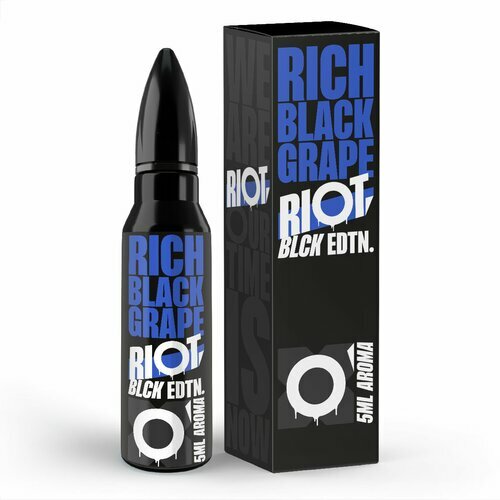 *NEU* Riot Squad - BLCK Edition - Rich Black Grape - 5ml Aroma (Longfill) // Steuerware