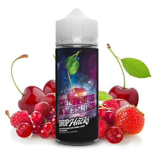 Drip Hacks - Cherries & Berries - 10ml Aroma (Longfill)...