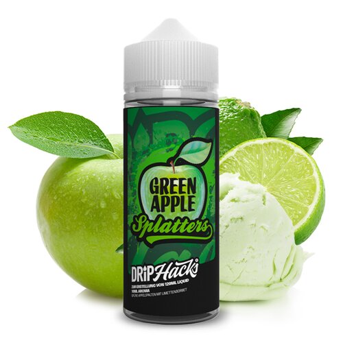 Drip Hacks - Green Apple Splatters - 10ml Aroma...