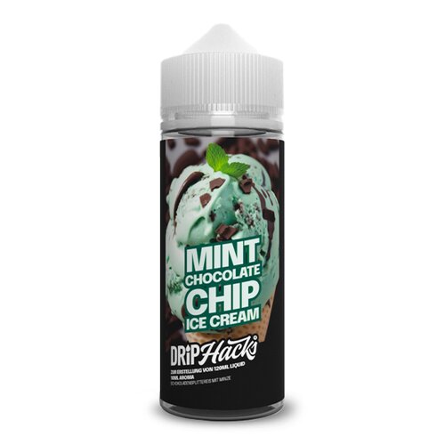 Drip Hacks - Mint Chocolate Ice Cream - 10ml Aroma (Longfill) // Steuerware