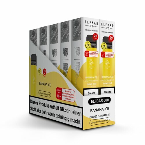 ELF Bar - Banana Ice - 20mg/ml (Kindersicherung) // Steuerware