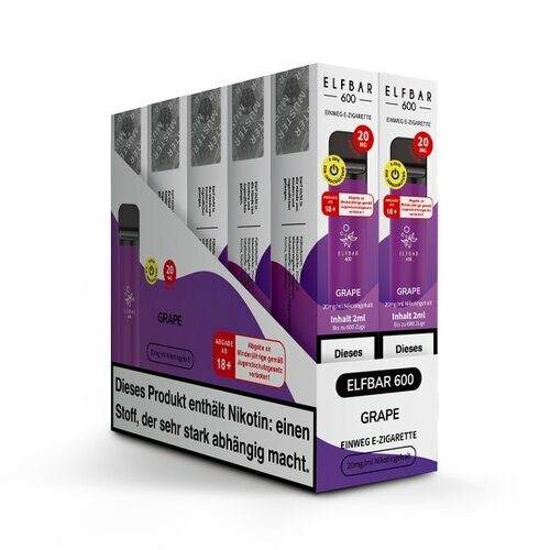 ELF Bar - Grape - 20mg/ml (Kindersicherung) // Steuerware